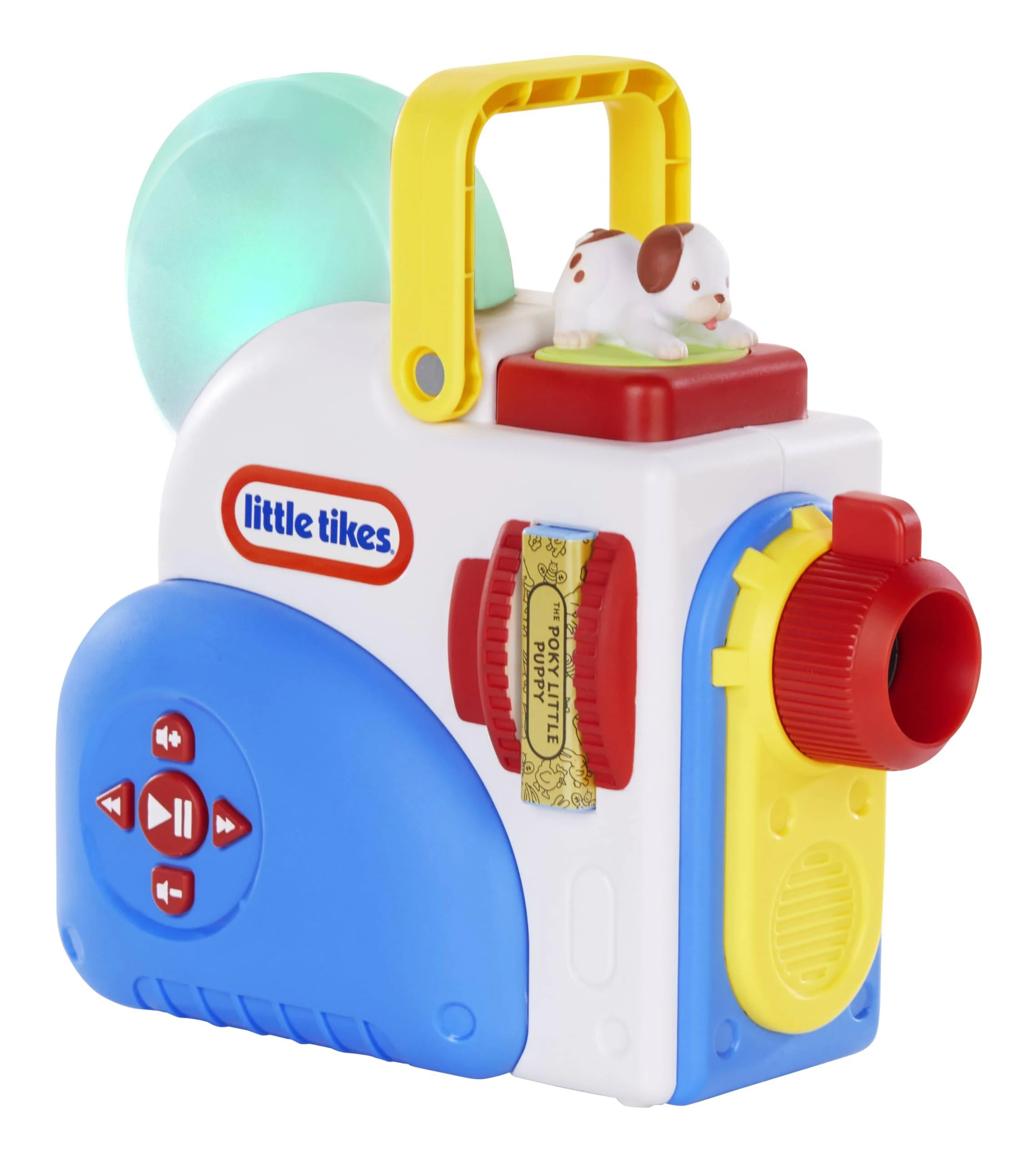 Image of Little Tikes Dream Machine small projector in bright blue, yellow, and red
