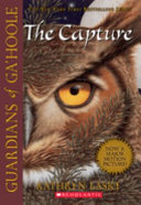 "The Capture" book cover with a closeup image of an owl's face showing just the owl's large left eye and it's left ear. 