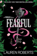 Image for "Fearful" with a black background with green ferns along the edges and an old fashioned key with a pink ribbon in the center