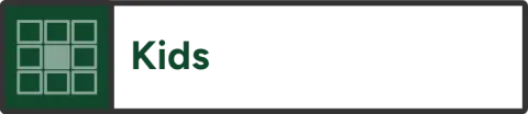 Kids landing page hover button