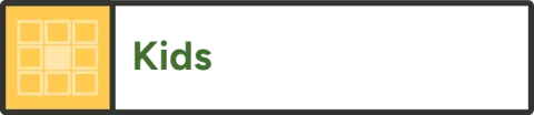 Kids landing page button